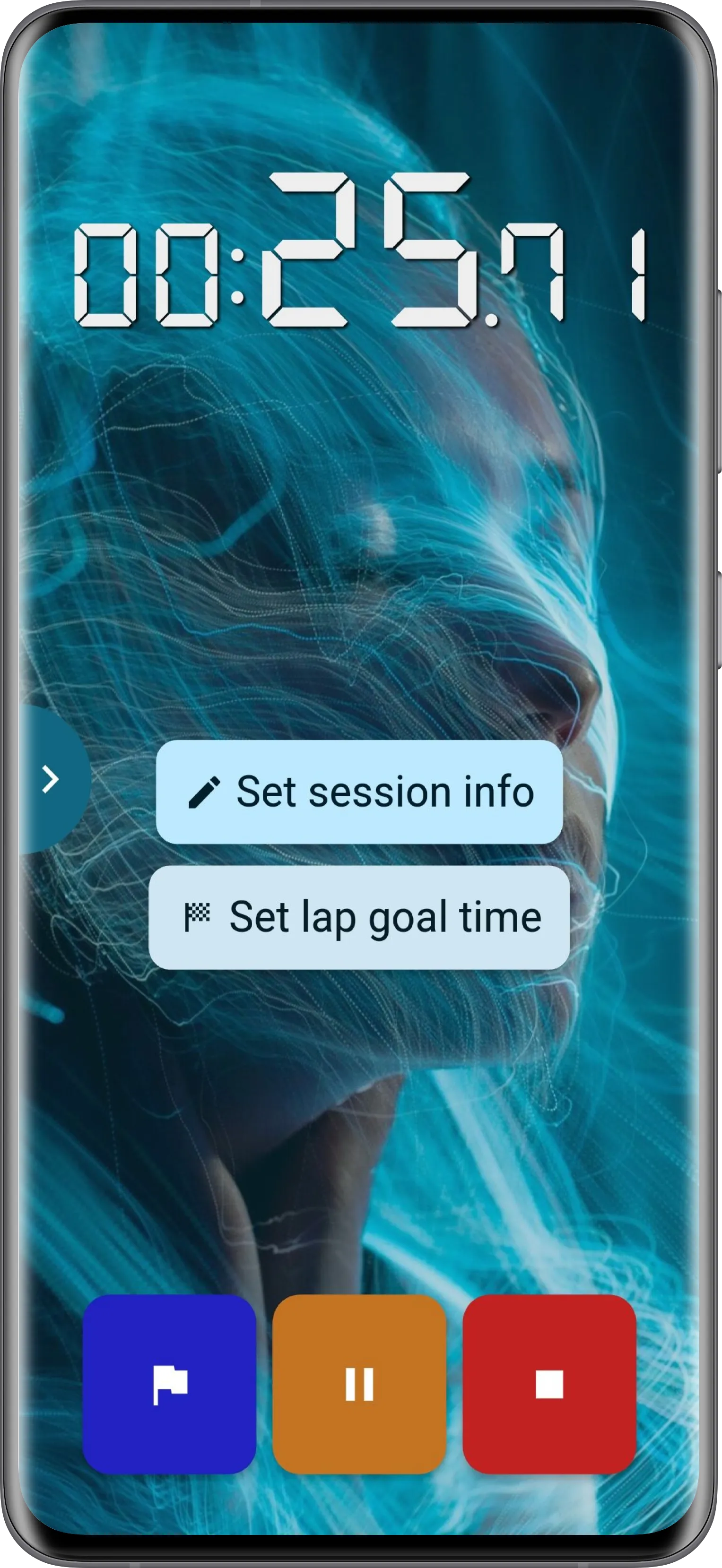 Stopwatch main screen